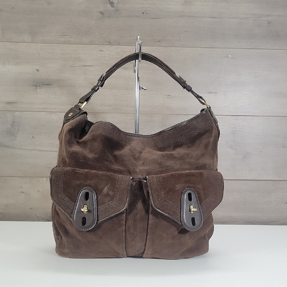 Cole Haan Handbags - Cole Haan Brown Suede Leather Women’s Shoulder Bag